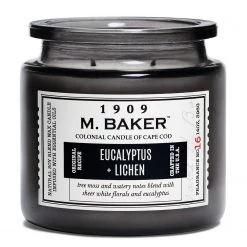 Colonial Candle Bougie parfumée Eucalyptus and Lichen - Mélange de cire de soja - Noir - 396 g -Pas Cher Décoration Magasin 1000271513 210625 16472800133 DETAILS P000000001000271513