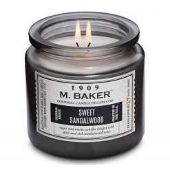 Colonial Candle Bougie parfumée Sweet Sandalwood - Mélange de cire de soja - Noir - 396 g -Pas Cher Décoration Magasin 1000271514 210625 16471700059 DETAILS P000000001000271514