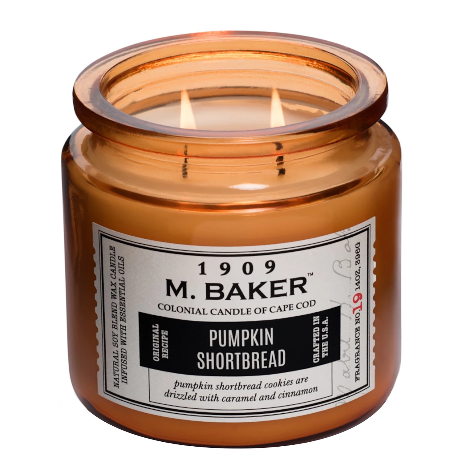 Colonial Candle Bougie parfumée Pumpkin Shortbread - Mélange de cire de soja - Orange - 396 g 2 Colonial Candle Bougie parfumée Pumpkin Shortbread - Mélange de cire de soja - Orange - 396 g – Image 2