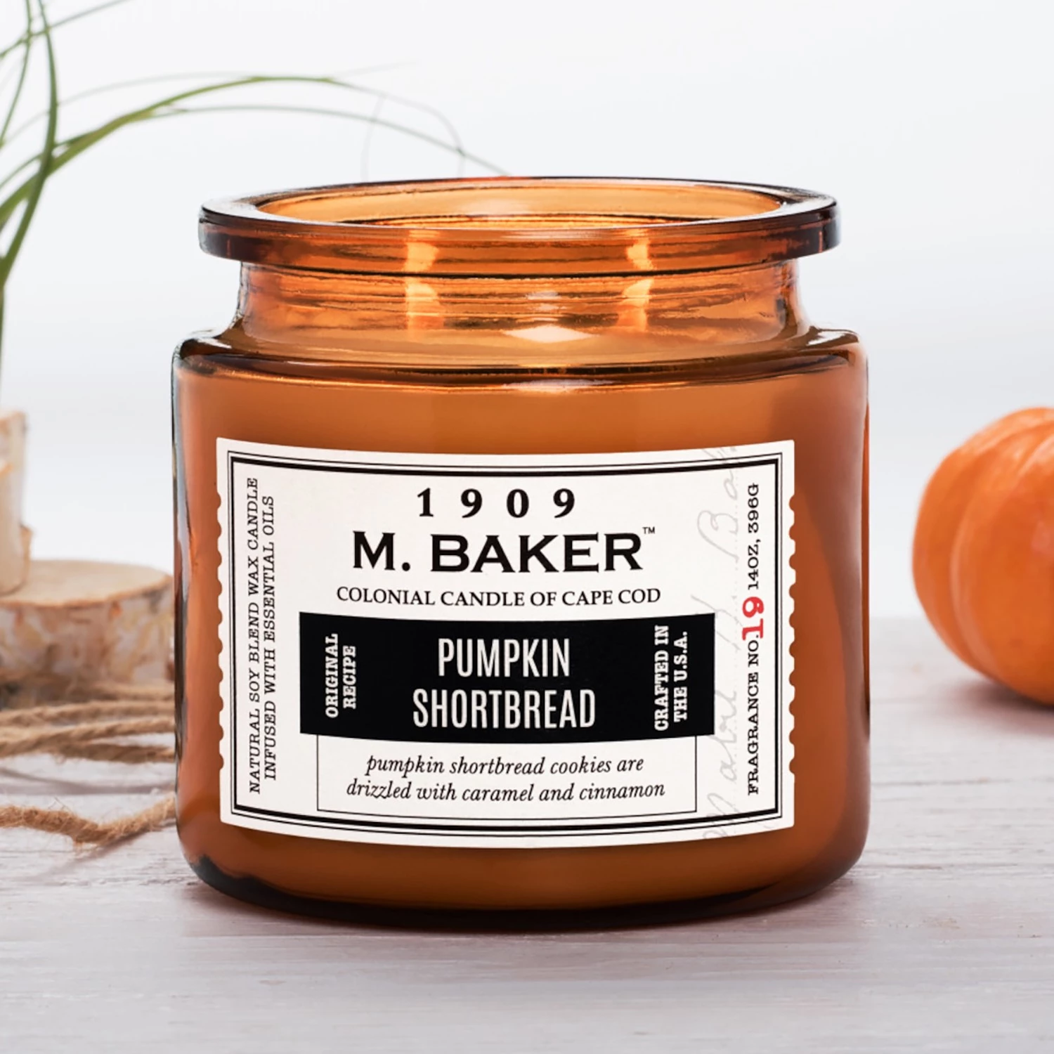 Colonial Candle Bougie parfumée Pumpkin Shortbread - Mélange de cire de soja - Orange - 396 g 3 Colonial Candle Bougie parfumée Pumpkin Shortbread - Mélange de cire de soja - Orange - 396 g – Image 3