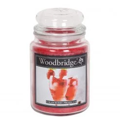 Woodbridge Candle Bougie parfumée Strawberry Prosecco - Cire de paraffine - Rouge - 1160 g