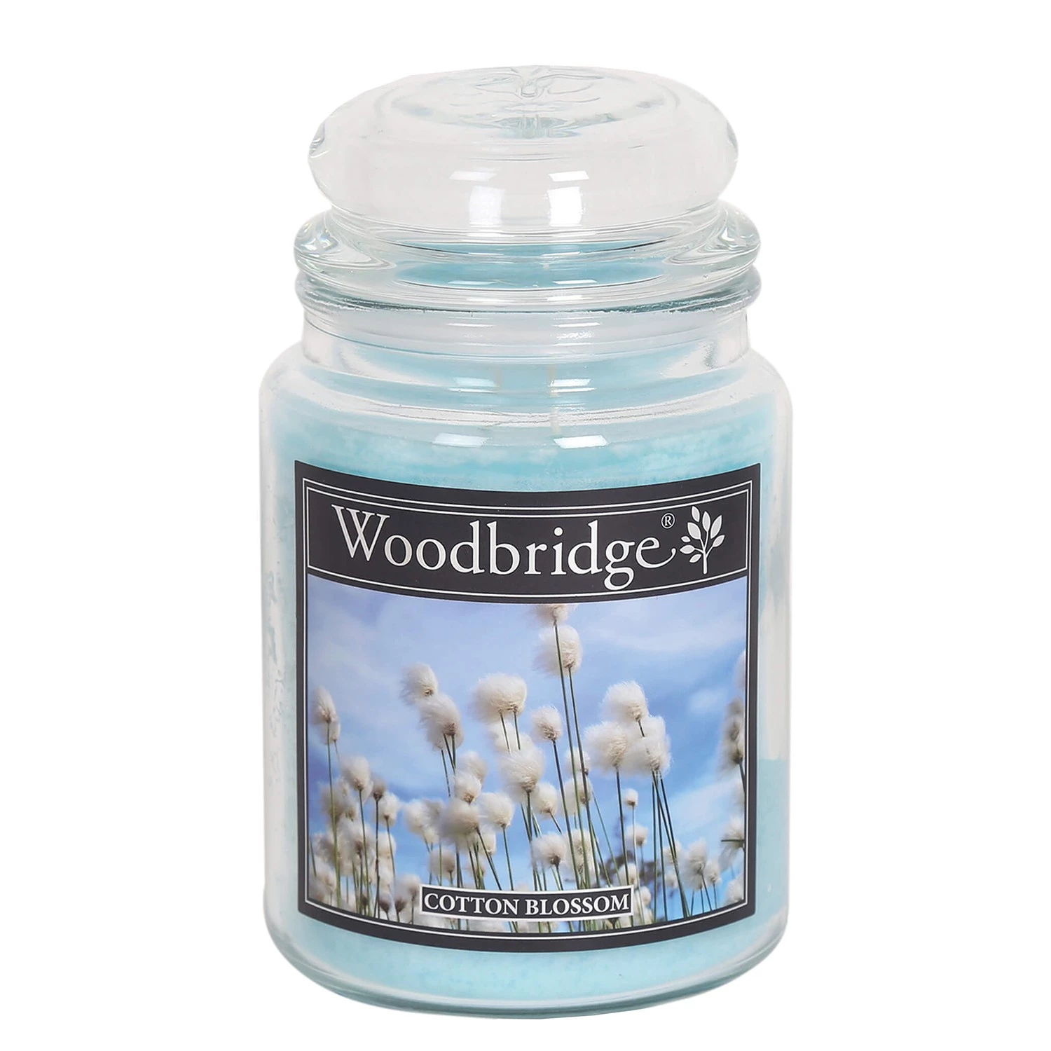 Woodbridge Candle Bougie parfumée Cotton Blossom - Cire de paraffine - Blanc - 565 g 1 Woodbridge Candle Bougie parfumée Cotton Blossom - Cire de paraffine - Blanc - 565 g
