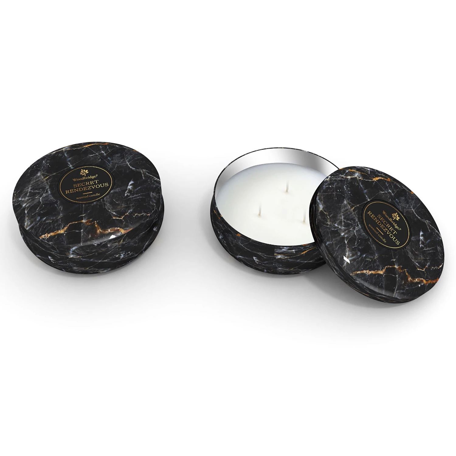 Woodbridge Candle Bougie parfumée Secret Rendezvous - Cire de paraffine - Noir - 470 g 2 Woodbridge Candle Bougie parfumée Secret Rendezvous - Cire de paraffine - Noir - 470 g – Image 2