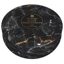 Woodbridge Candle Bougie parfumée Black Pomegranate - Cire de paraffine - Noir - 470 g
