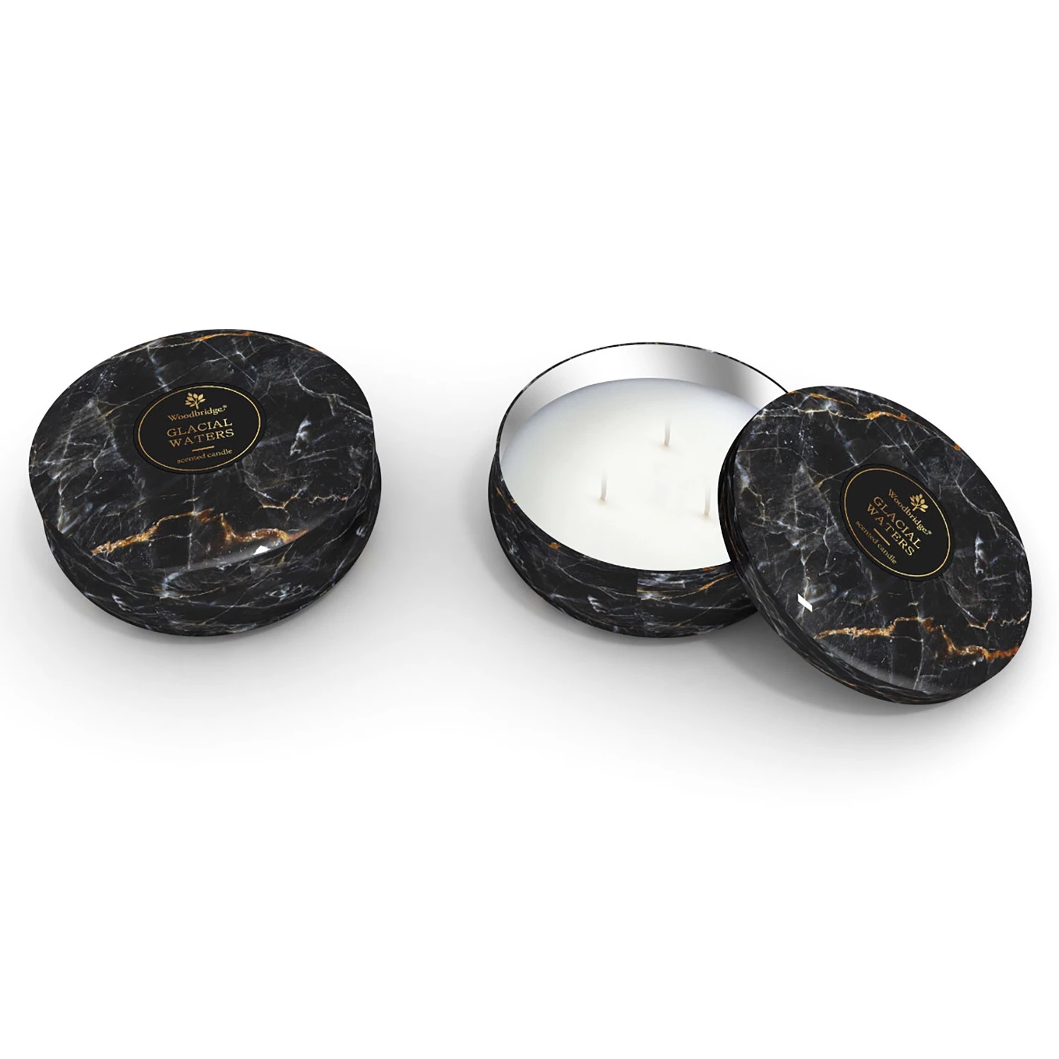 Woodbridge Candle Bougie parfumée Glacial Waters - Cire de paraffine - Noir - 470 g 2 Woodbridge Candle Bougie parfumée Glacial Waters - Cire de paraffine - Noir - 470 g – Image 2