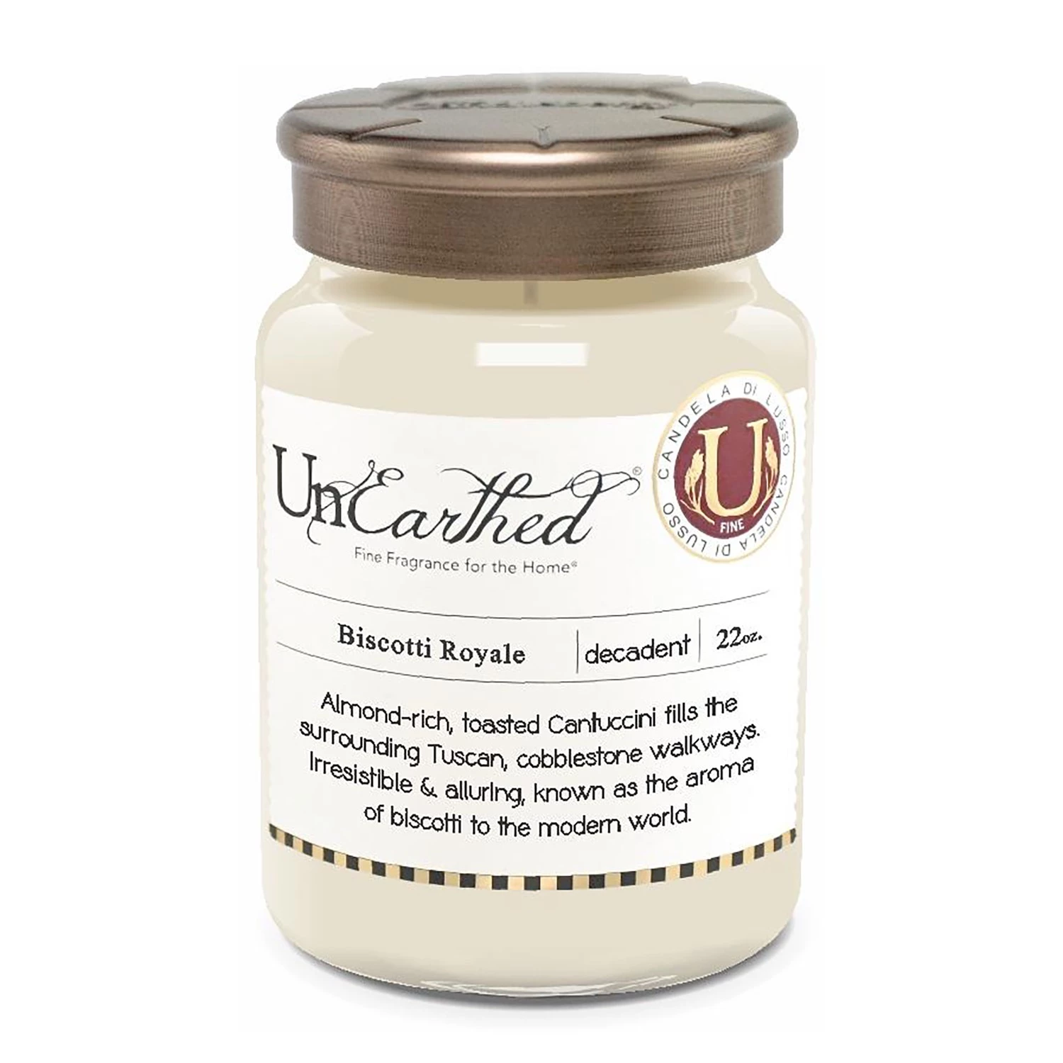 Candleberry Bougie parfumée Biscotti Royale - Cire de paraffine - Blanc - 640 g 1 Candleberry Bougie parfumée Biscotti Royale - Cire de paraffine - Blanc - 640 g