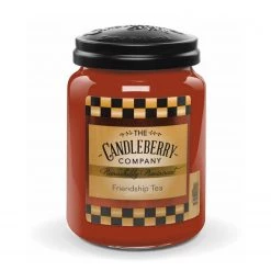 Candleberry Bougie parfumée Frienship Tea - Cire de paraffine - Marron - 570 g