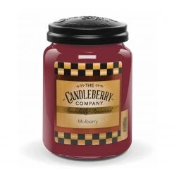 Candleberry Bougie parfumée Mulberry - Cire de paraffine - Rouge - 570 g