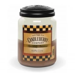 Candleberry Bougie parfumée Waffle Cone - Cire de paraffine - Beige / Marron - 570 g
