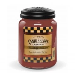 Candleberry Bougie parfumée Apple Brown Betty - Cire de paraffine - Marron - 570 g