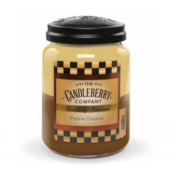 Candleberry Bougie parfumée Praline Dreams - Cire de paraffine - Marron / Beige - 570 g