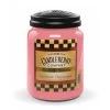 Candleberry Bougie parfumée Caribbean Cheesecake - Cire de paraffine - Rose - 570 g