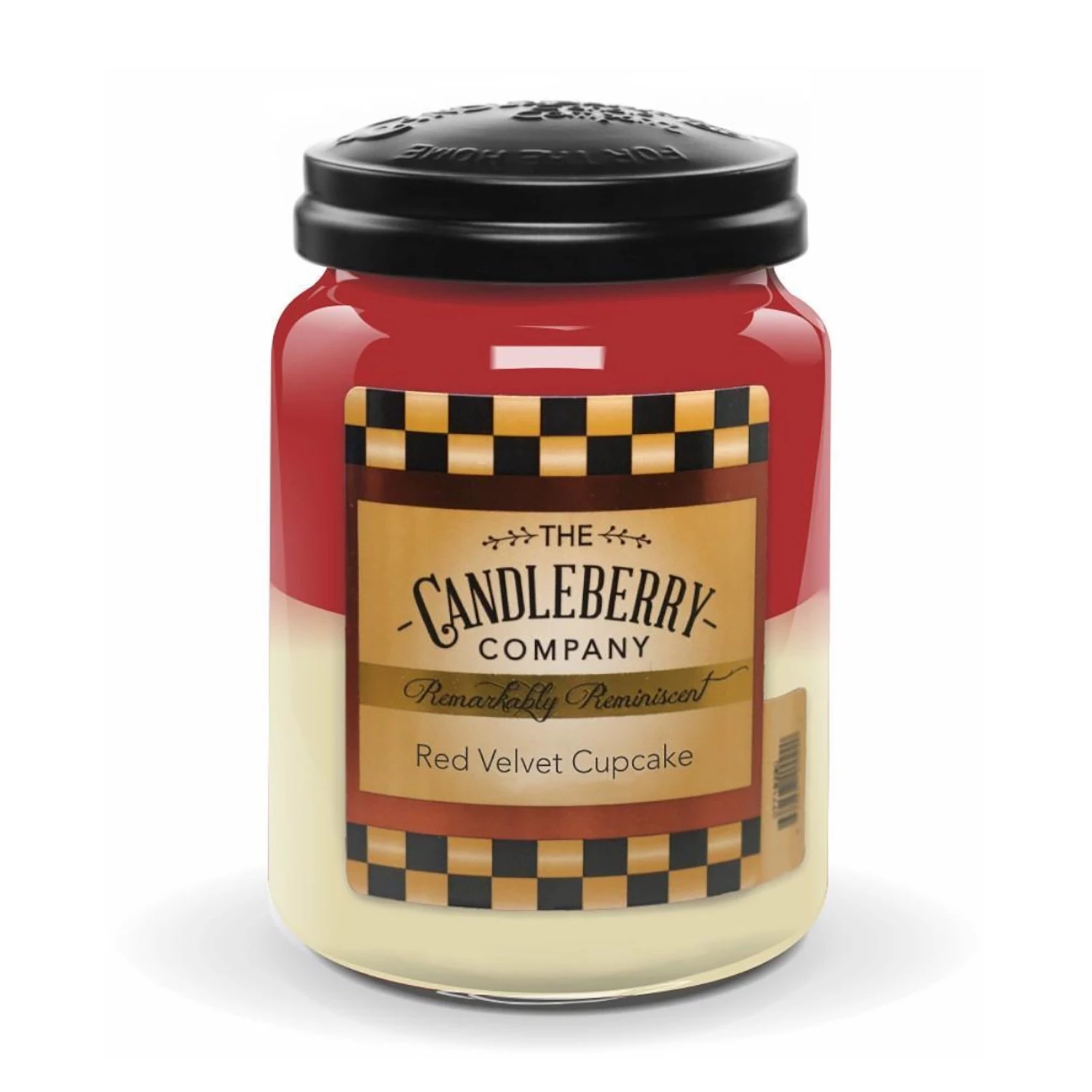 Candleberry Bougie parfumée Red Velvet Cupcake - Cire de paraffine - Rouge / Jaune - 570 g 1 Candleberry Bougie parfumée Red Velvet Cupcake - Cire de paraffine - Rouge / Jaune - 570 g