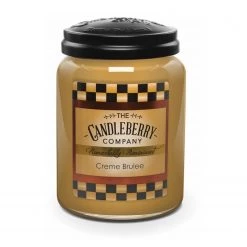 Candleberry Bougie parfumée Creme Brulee - Cire de paraffine - Marron - 570 g