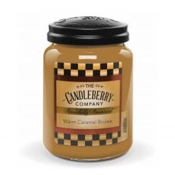 Candleberry Bougie parfumée Warm Caramel Brulee - Cire de paraffine - Marron - 570 g