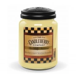 Candleberry Bougie parfumée Buttercream - Cire de paraffine - Jaune - 570 g