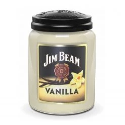 Candleberry Bougie parfumée Jim Beam Vanilla - Cire de paraffine - Blanc - 570 g
