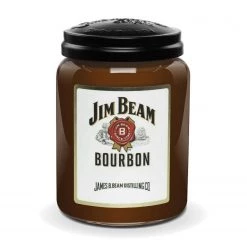 Candleberry Bougie parfumée Jim Beam Bourbon - Cire de paraffine - Marron - 570 g