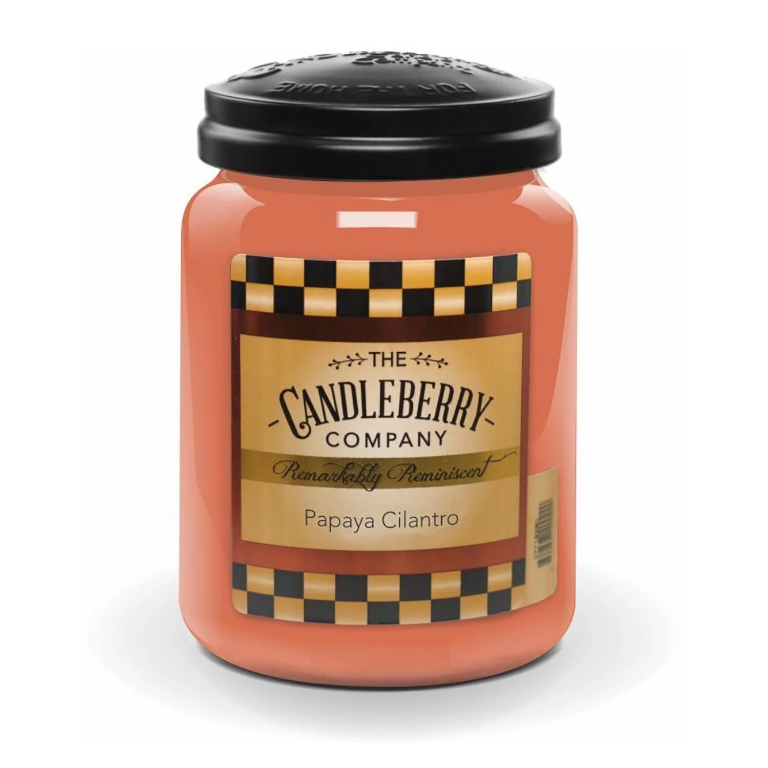 Candleberry Bougie parfumée Papaya Cilantro - Cire de paraffine - Orange - 570 g 1 Candleberry Bougie parfumée Papaya Cilantro - Cire de paraffine - Orange - 570 g