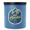 Colonial Candle Bougie parfumée Oud Santal - Mélange de cire de soja - Bleu - 425 g
