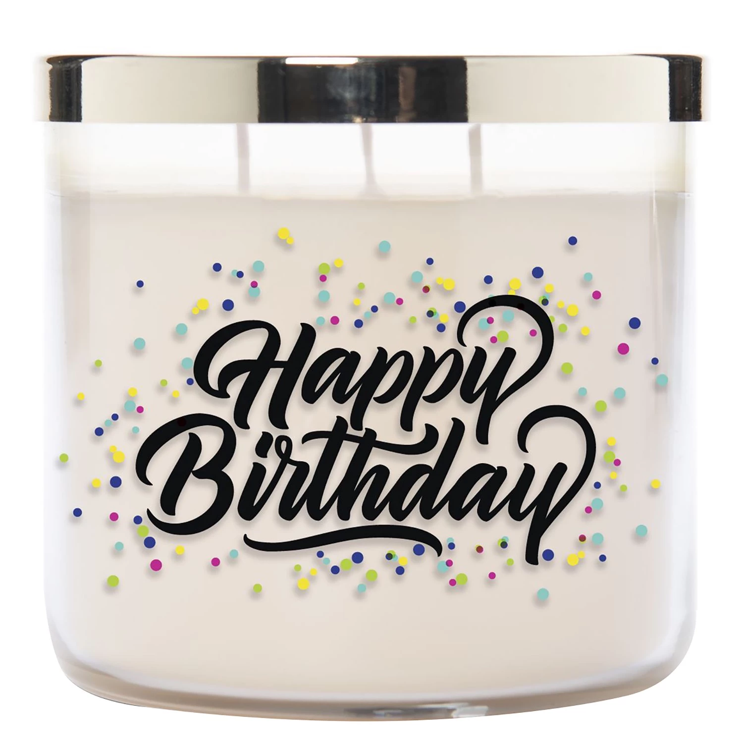 Colonial Candle Bougie parfumée Happy Birthday - Mélange de cire de soja - Blanc - 411 g 1 Colonial Candle Bougie parfumée Happy Birthday - Mélange de cire de soja - Blanc - 411 g