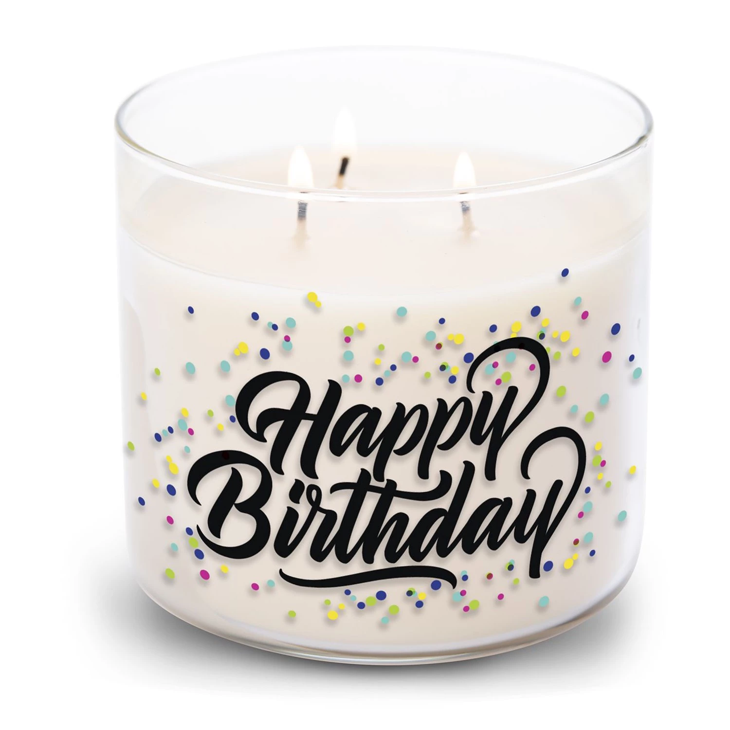 Colonial Candle Bougie parfumée Happy Birthday - Mélange de cire de soja - Blanc - 411 g 3 Colonial Candle Bougie parfumée Happy Birthday - Mélange de cire de soja - Blanc - 411 g – Image 3