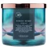 Colonial Candle Bougie parfumée Nordic Berry - Mélange de cire de soja - Bleu - 411 g