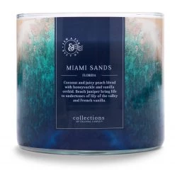Colonial Candle Bougie parfumée Miami Sands - Mélange de cire de soja - Bleu - 411 g -Pas Cher Décoration Magasin 1000271669 210625 16491200335 DETAILS P000000001000271669