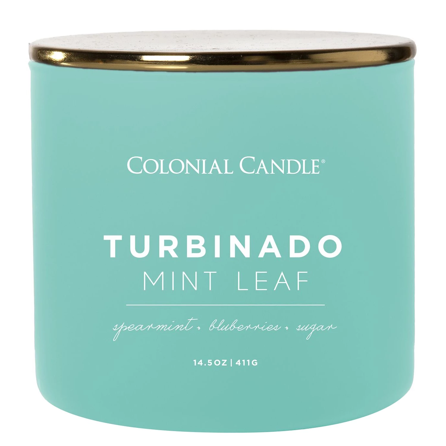 Colonial Candle Bougie parfumée Popofcolor Turbindo Leaf - Mélange de cire de soja - Turquoise - 411 g 1 Colonial Candle Bougie parfumée Popofcolor Turbindo Leaf - Mélange de cire de soja - Turquoise - 411 g
