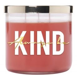 Colonial Candle Bougie parfumée Always be Kind - Mélange de cire de soja - Rouge - 411 g