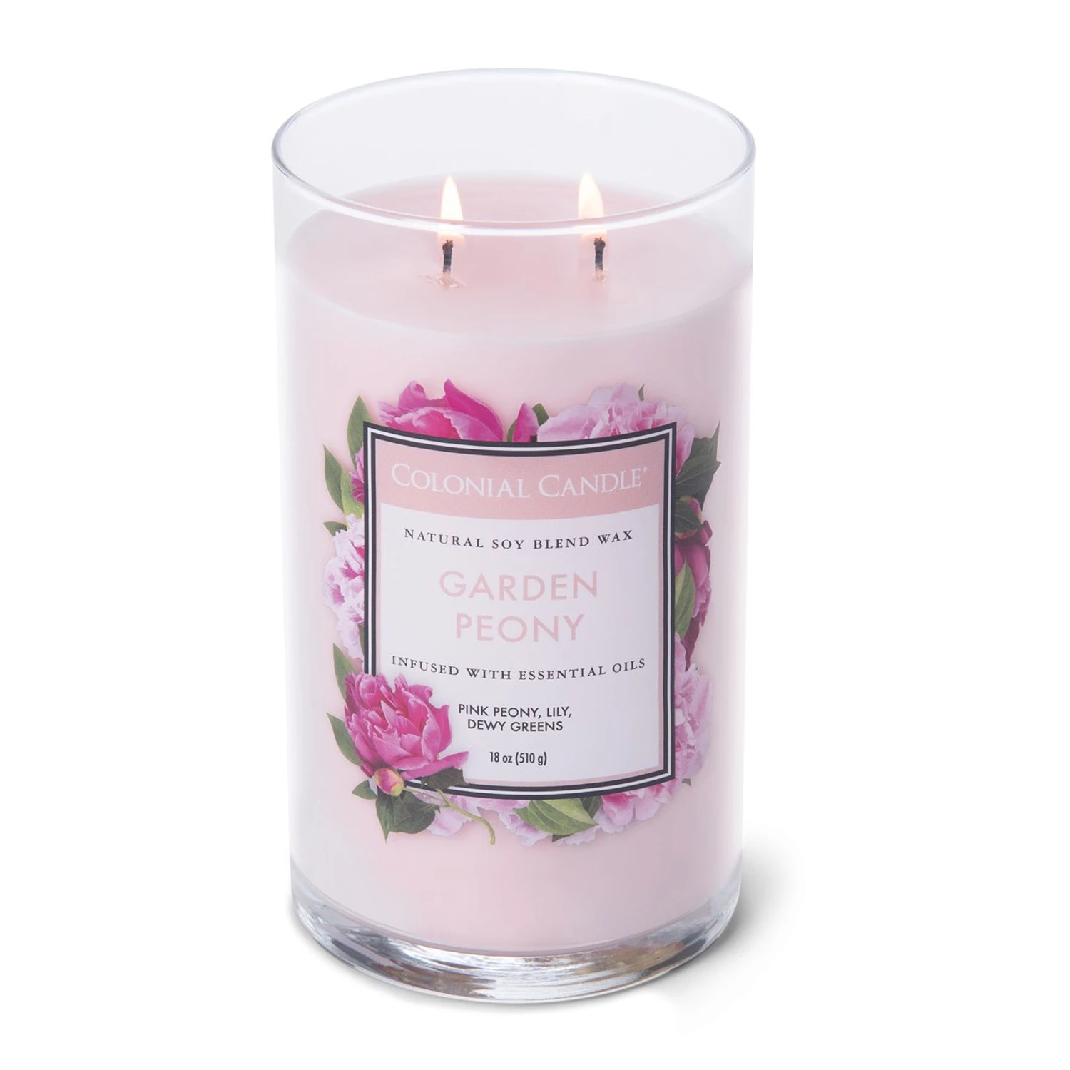 Colonial Candle Bougie parfumée Garden Peony - Mélange de cire de soja - Rose - 538 g 3 Colonial Candle Bougie parfumée Garden Peony - Mélange de cire de soja - Rose - 538 g – Image 3