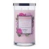 Colonial Candle Bougie parfumée Garden Peony - Mélange de cire de soja - Rose - 538 g