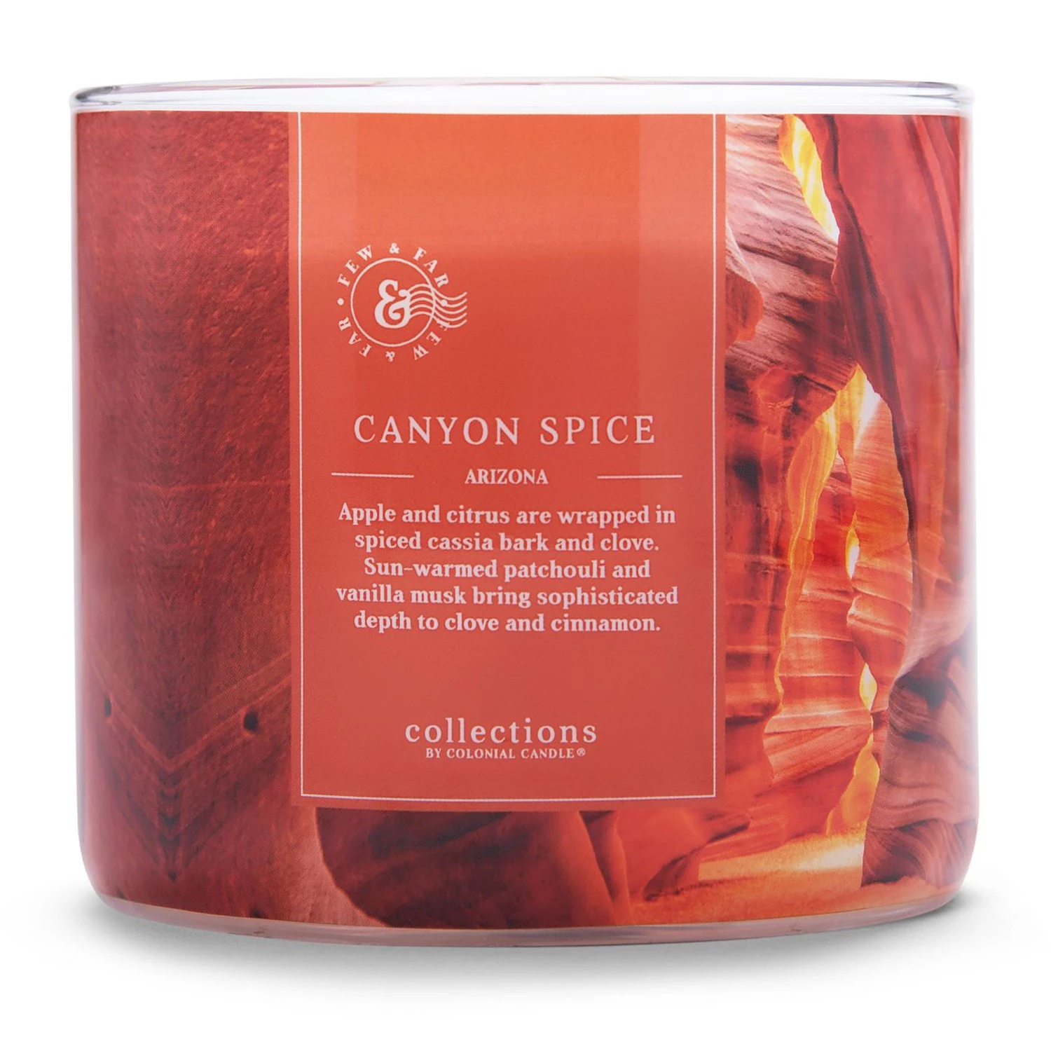 Colonial Candle Bougie parfumée Canyon Spice - Mélange de cire de soja - Orange - 411 g 3 Colonial Candle Bougie parfumée Canyon Spice - Mélange de cire de soja - Orange - 411 g – Image 3