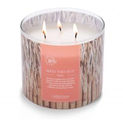 Colonial Candle Bougie parfumée Maui Tiki Hut - Mélange de cire de soja - Marron - 411 g -Pas Cher Décoration Magasin 1000271684 210625 16510800495 DETAILS P000000001000271684
