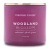 Colonial Candle Bougie parfumée Woodland Blossom - Mélange de cire de soja - Violet - 411 g