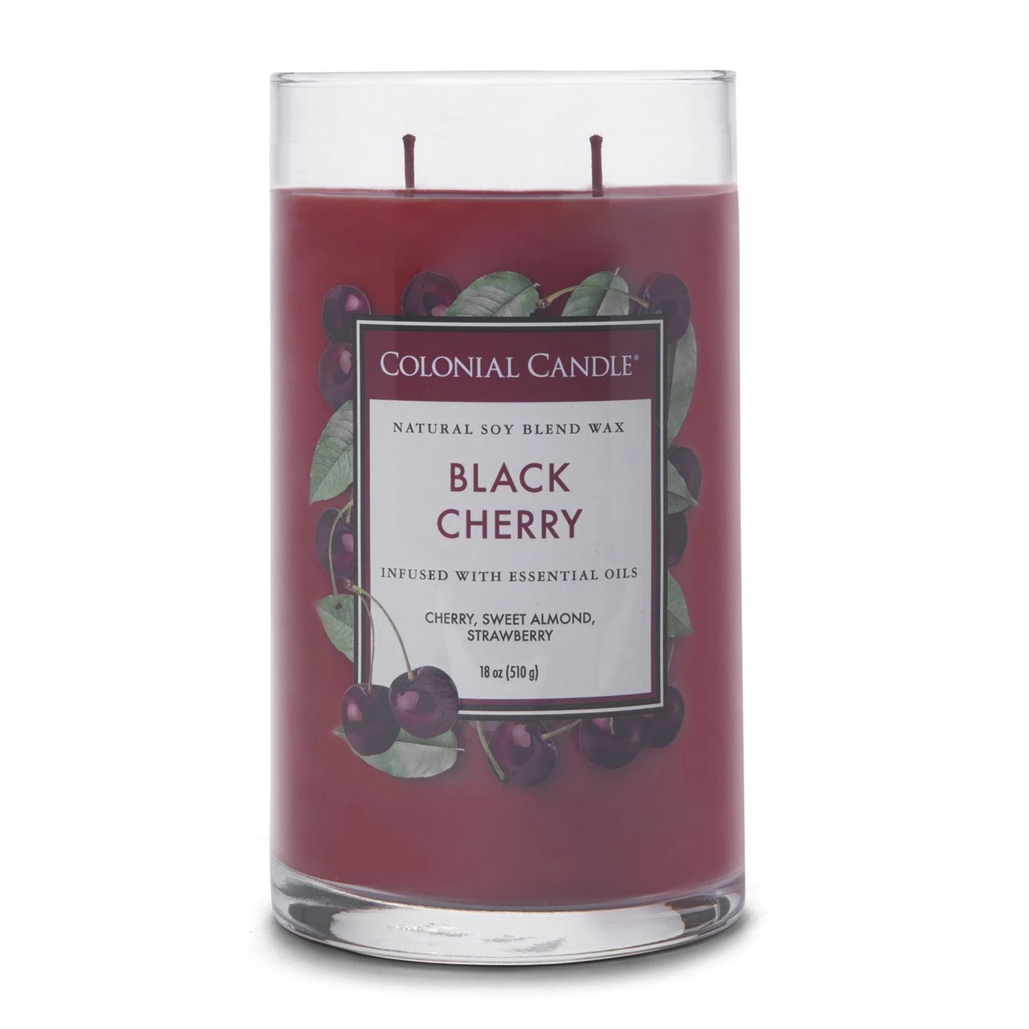 Colonial Candle Bougie parfumée Black Cherry - Mélange de cire de soja - Rouge - 538 g 3 Colonial Candle Bougie parfumée Black Cherry - Mélange de cire de soja - Rouge - 538 g – Image 3
