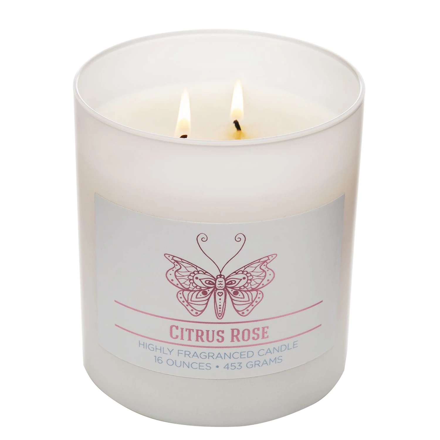 Colonial Candle Bougie parfumée Citrus Rose - Mélange de cire de soja - Blanc - 425 g 2 Colonial Candle Bougie parfumée Citrus Rose - Mélange de cire de soja - Blanc - 425 g – Image 2