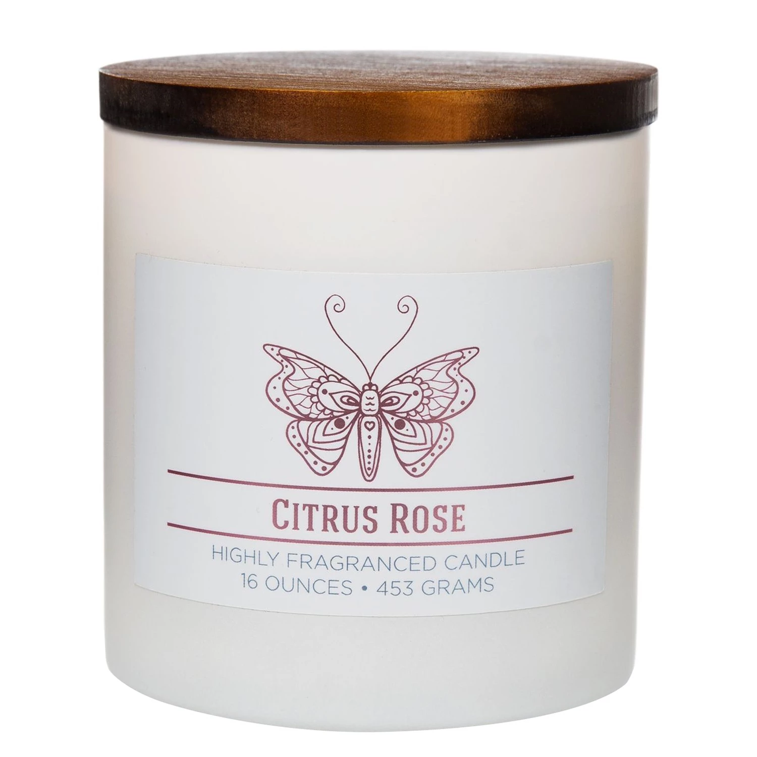Colonial Candle Bougie parfumée Citrus Rose - Mélange de cire de soja - Blanc - 425 g 1 Colonial Candle Bougie parfumée Citrus Rose - Mélange de cire de soja - Blanc - 425 g