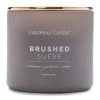 Colonial Candle Bougie parfumée Brushed Suede - Mélange de cire de soja - Gris - 411 g