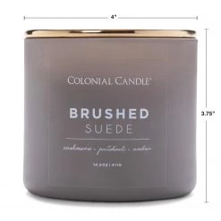 Colonial Candle Bougie parfumée Brushed Suede - Mélange de cire de soja - Gris - 411 g 7 Colonial Candle Bougie parfumée Brushed Suede - Mélange de cire de soja - Gris - 411 g -Pas Cher Décoration Magasin 1000271712 210625 16513700537 SKETCH DETAILS P000000001000271712 sketch