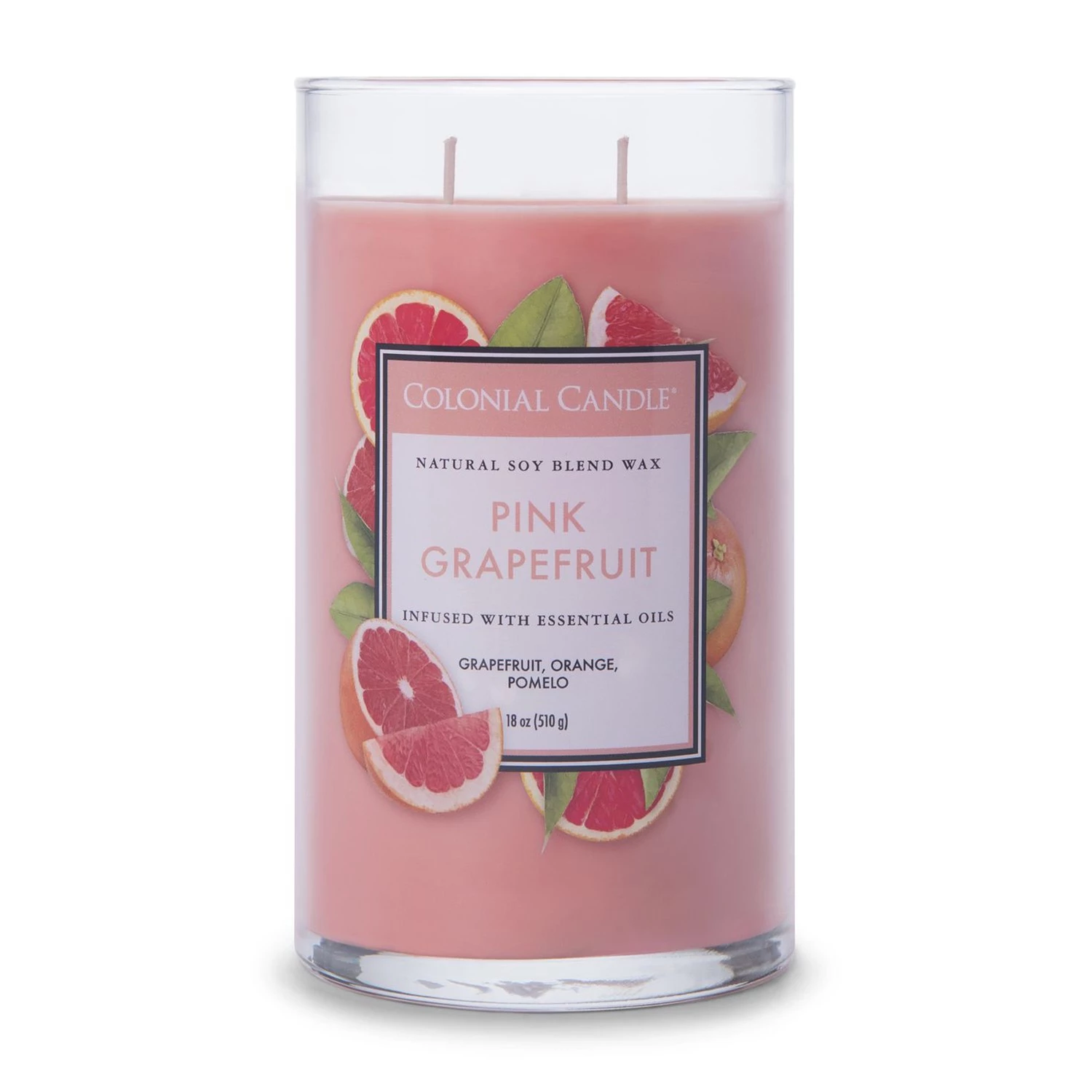 Colonial Candle Bougie parfumée Pinkrapefruit - Mélange de cire de soja - Rose - 538 g 3 Colonial Candle Bougie parfumée Pinkrapefruit - Mélange de cire de soja - Rose - 538 g – Image 3