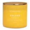 Colonial Candle Bougie parfumée Golden Amber - Mélange de cire de soja - Jaune - 411 g