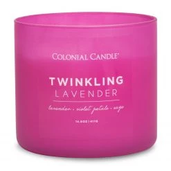 Colonial Candle Bougie parfumée Twinklin Lavender - Mélange de cire de soja - Rose - 411 g 5 Colonial Candle Bougie parfumée Twinklin Lavender - Mélange de cire de soja - Rose - 411 g -Pas Cher Décoration Magasin 1000271734 210625 16510200435 DETAILS P000000001000271734