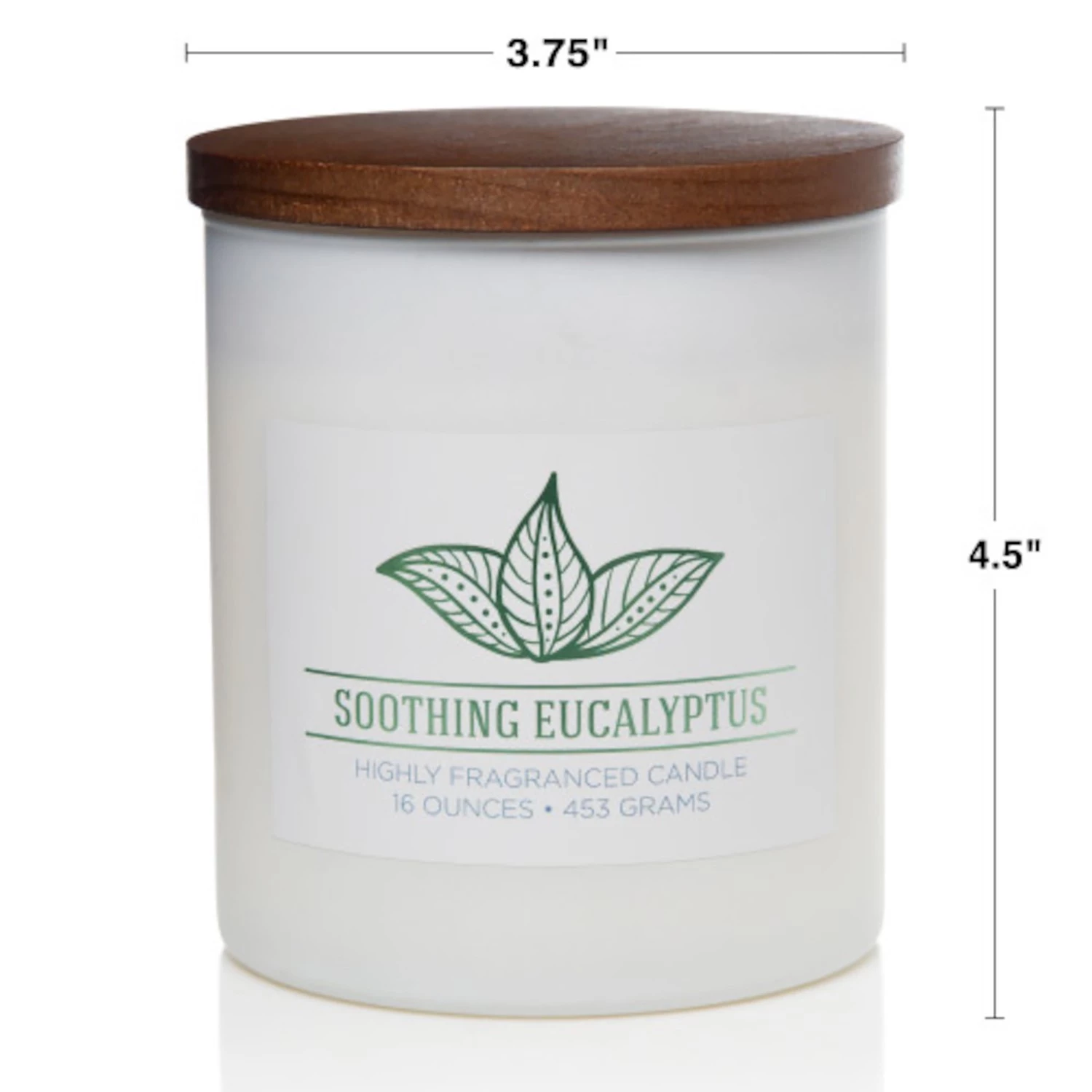 Colonial Candle Bougie parfumée Soothing Eucalyptus - Mélange de cire de soja - Blanc - 453 g 2 Colonial Candle Bougie parfumée Soothing Eucalyptus - Mélange de cire de soja - Blanc - 453 g – Image 2
