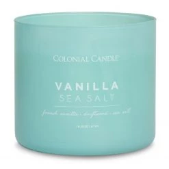 Colonial Candle Bougie parfumée Vanilla Sea Salt - Mélange de cire de soja - Turquoise - 411 g 5 Colonial Candle Bougie parfumée Vanilla Sea Salt - Mélange de cire de soja - Turquoise - 411 g -Pas Cher Décoration Magasin 1000271744 210625 16511900463 DETAILS P000000001000271744