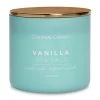 Colonial Candle Bougie parfumée Vanilla Sea Salt - Mélange de cire de soja - Turquoise - 411 g