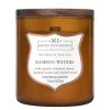 Colonial Candle Bougie parfumée Bamboo Waters - Mélange de cire de soja - Marron - 425 g