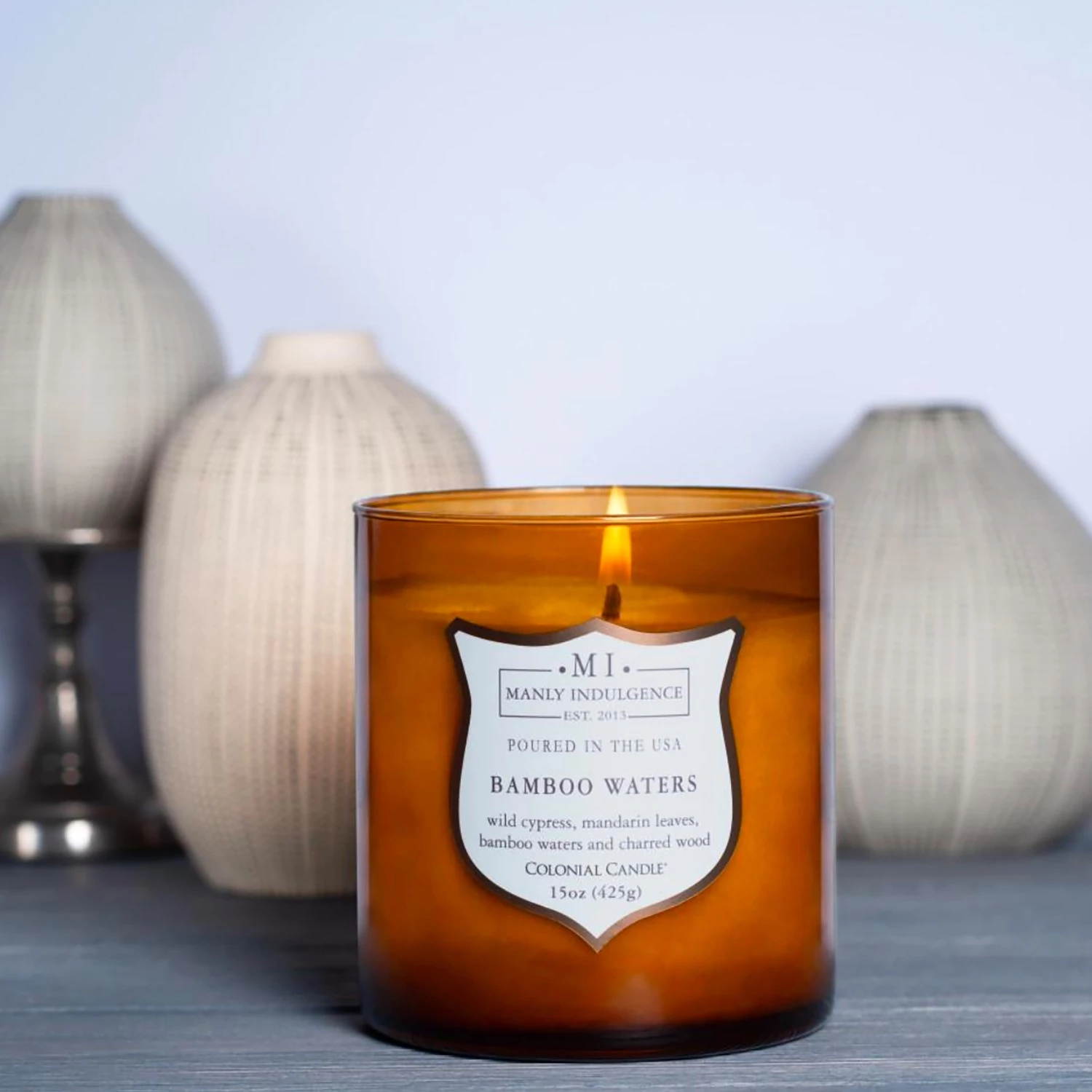 Colonial Candle Bougie parfumée Bamboo Waters - Mélange de cire de soja - Marron - 425 g 2 Colonial Candle Bougie parfumée Bamboo Waters - Mélange de cire de soja - Marron - 425 g – Image 2