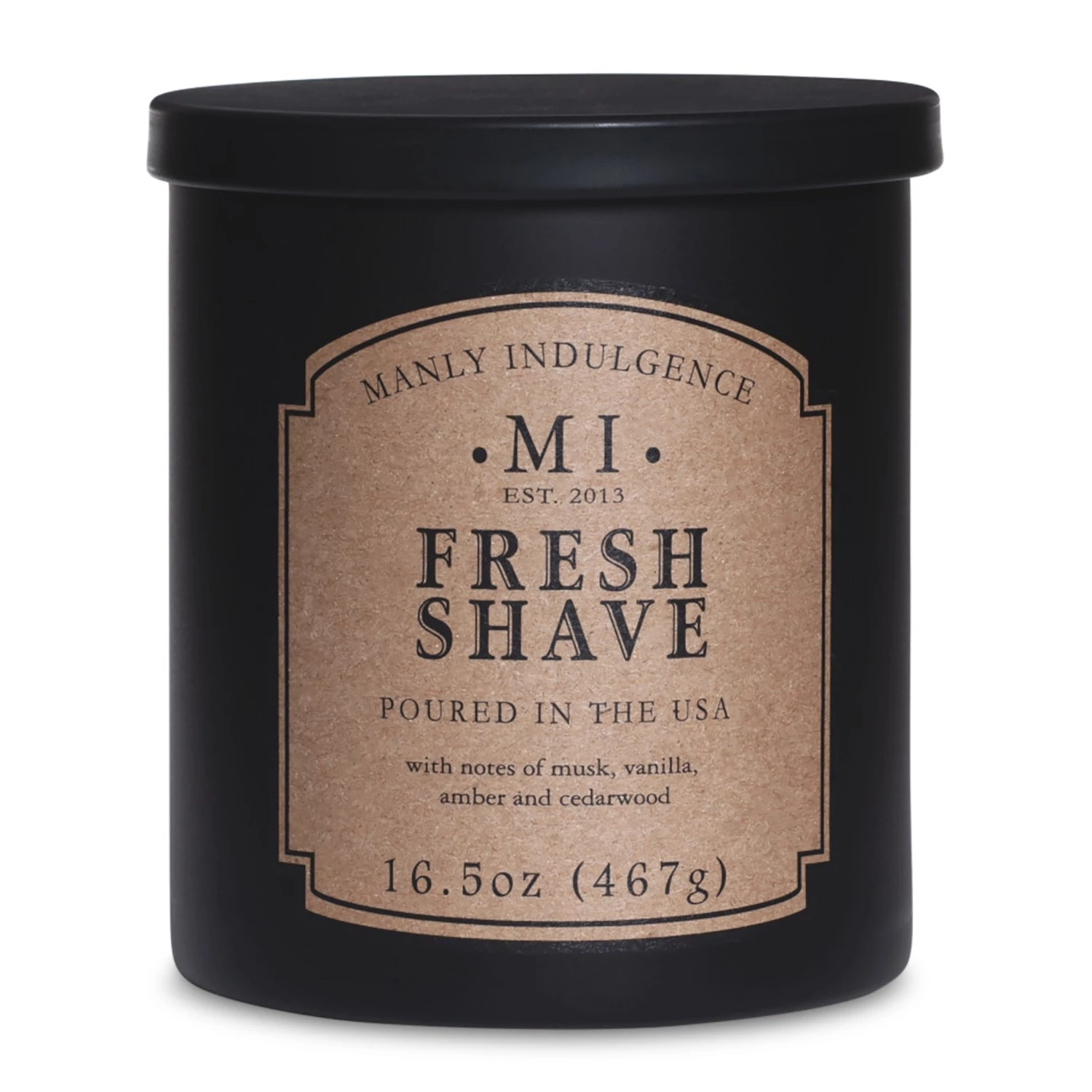 Colonial Candle Bougie parfumée Fresh Shave - Mélange de cire de soja - Noir - 467 g 1 Colonial Candle Bougie parfumée Fresh Shave - Mélange de cire de soja - Noir - 467 g