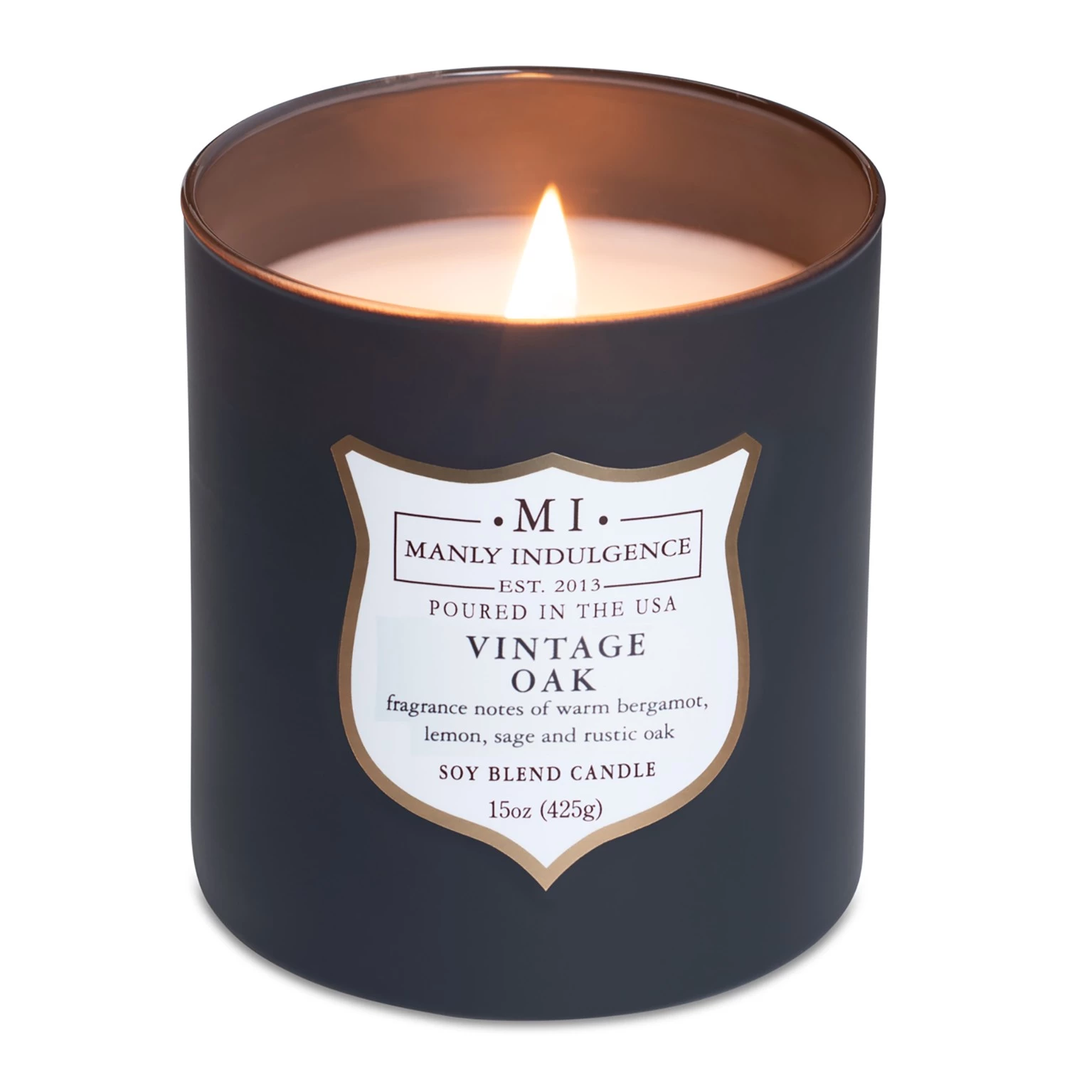 Colonial Candle Bougie parfumée Vintage Oak - Mélange de cire de soja - Noir - 425 g 2 Colonial Candle Bougie parfumée Vintage Oak - Mélange de cire de soja - Noir - 425 g – Image 2